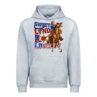 Heather Grey western sweet land of liberty 4th july billie wilder Urban Hoodie - texasbilliewilder