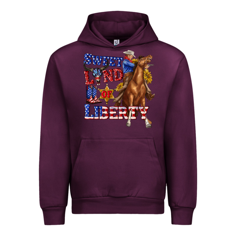 Western Sweet Land Of Liberty 4th July Billie Wilder Urban Hoodie by texasbilliewilder | Teevron