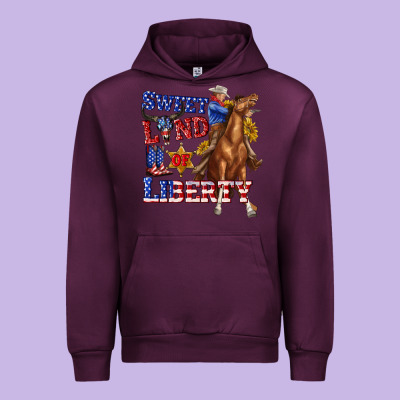 Urban Hoodie western sweet land of liberty 4th july billie wilder