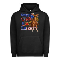 Pigment Black western sweet land of liberty 4th july billie wilder Urban Hoodie - texasbilliewilder
