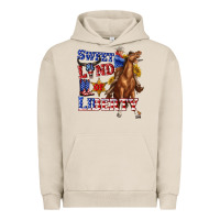 Pigment French Oak western sweet land of liberty 4th july billie wilder Urban Hoodie - texasbilliewilder