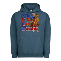 Pigment Midnight Navy western sweet land of liberty 4th july billie wilder Urban Hoodie - texasbilliewilder