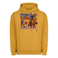 Pigment Peanut Butter western sweet land of liberty 4th july billie wilder Urban Hoodie - texasbilliewilder