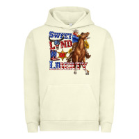 Pigment Pistachio western sweet land of liberty 4th july billie wilder Urban Hoodie - texasbilliewilder