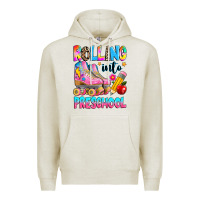 Oatmeal Heather rolling into preschool grade Premium Hoodie - texasbilliewilder