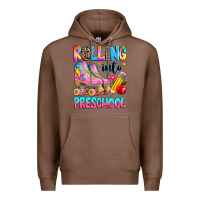 Chestnut rolling into preschool grade Premium Hoodie - texasbilliewilder