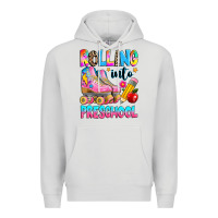 Dove Grey rolling into preschool grade Premium Hoodie - texasbilliewilder