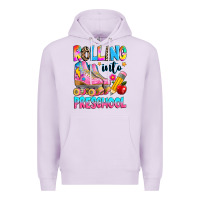 Lilac rolling into preschool grade Premium Hoodie - texasbilliewilder