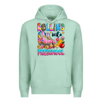 Seafoam rolling into preschool grade Premium Hoodie - texasbilliewilder