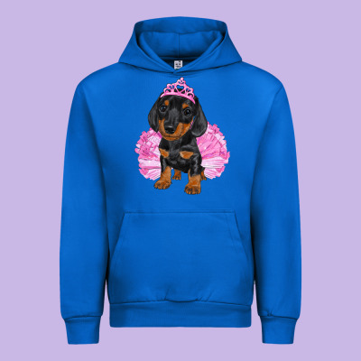 Urban Hoodie balerina dachshund with tutu