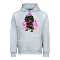 Heather Grey balerina dachshund with tutu Urban Hoodie - RanaPortraitStore