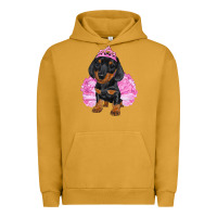 Pigment Peanut Butter balerina dachshund with tutu Urban Hoodie - RanaPortraitStore