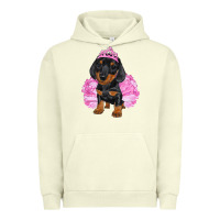 Pigment Pistachio balerina dachshund with tutu Urban Hoodie - RanaPortraitStore