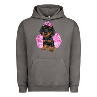Pigment Tornado balerina dachshund with tutu Urban Hoodie - RanaPortraitStore