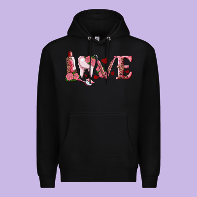 Valentines Day Dental Love Premium Hoodie Designed By Ranaportraitstore