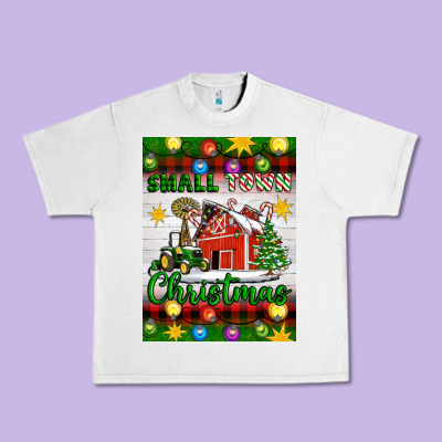 Small Town Christmas Urban Heavy Tee Designed By Artiststas