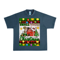 Midnight Navy Small Town Christmas Urban Heavy Tee - Artiststas