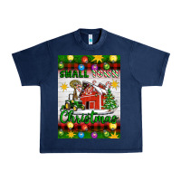 Navy Small Town Christmas Urban Heavy Tee - Artiststas