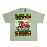Oil Green Small Town Christmas Urban Heavy Tee - Artiststas