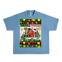 Pebble Blue Small Town Christmas Urban Heavy Tee - Artiststas
