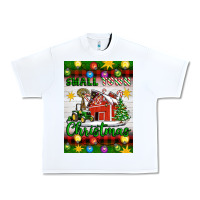 White Small Town Christmas Urban Heavy Tee - Artiststas