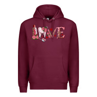 Burgundy valentines day dental love Premium Hoodie - RanaPortraitStore
