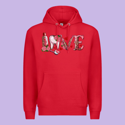 Valentines Day Dental Love Premium Hoodie Designed By Ranaportraitstore