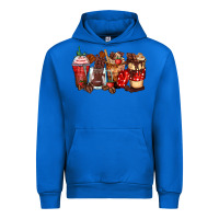 Cobalt hot chocolate coffee cups Urban Hoodie - Zillion Design Studio
