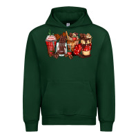 Forest Green hot chocolate coffee cups Urban Hoodie - Zillion Design Studio