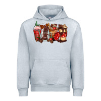 Heather Grey hot chocolate coffee cups Urban Hoodie - Zillion Design Studio