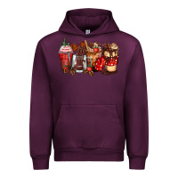 Mauve Wine hot chocolate coffee cups Urban Hoodie - Zillion Design Studio