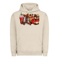 Pigment French Oak hot chocolate coffee cups Urban Hoodie - Zillion Design Studio