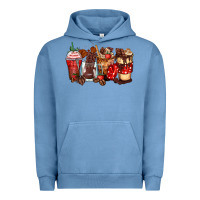 Pigment Pebble Blue hot chocolate coffee cups Urban Hoodie - Zillion Design Studio
