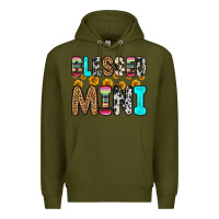 Army Green blessed mini Premium Hoodie - Zillion Design Studio