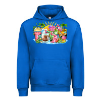 Cobalt beach summer coffee cups Urban Hoodie - Zillion Design Studio