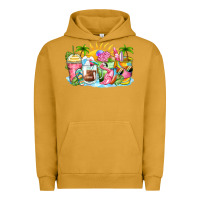 Pigment Peanut Butter beach summer coffee cups Urban Hoodie - Zillion Design Studio