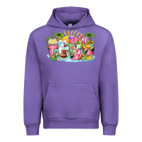 Tulip beach summer coffee cups Urban Hoodie - Zillion Design Studio