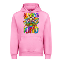 Fuchsia Pink always bee kind pride lgbtq Urban Hoodie - texasbilliewilder