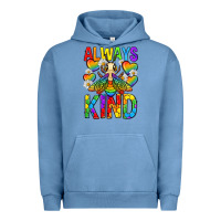 Pigment Pebble Blue always bee kind pride lgbtq Urban Hoodie - texasbilliewilder