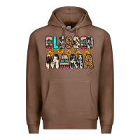 Chestnut blessed mama Premium Hoodie - Zillion Design Studio