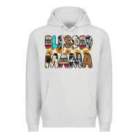 Dove Grey blessed mama Premium Hoodie - Zillion Design Studio