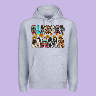 Blessed Mama Premium Hoodie Designed By Zillion Design Studio