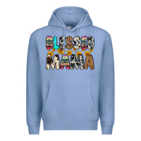 Colony Blue blessed mama Premium Hoodie - Zillion Design Studio