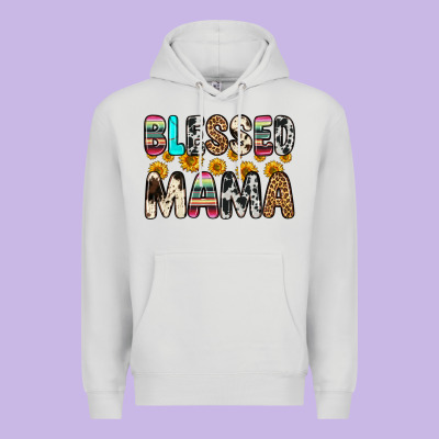 Blessed Mama Premium Hoodie Designed By Zillion Design Studio