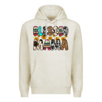 Oatmeal Heather blessed mama Premium Hoodie - Zillion Design Studio