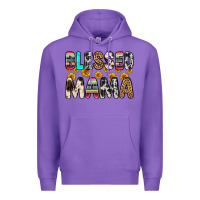 Purple blessed mama Premium Hoodie - Zillion Design Studio