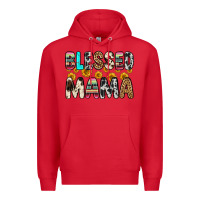 Red blessed mama Premium Hoodie - Zillion Design Studio