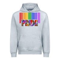Heather Grey barcode pride Urban Hoodie - texasbilliewilder