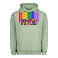 Pigment Oil Green barcode pride Urban Hoodie - texasbilliewilder
