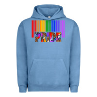 Pigment Pebble Blue barcode pride Urban Hoodie - texasbilliewilder